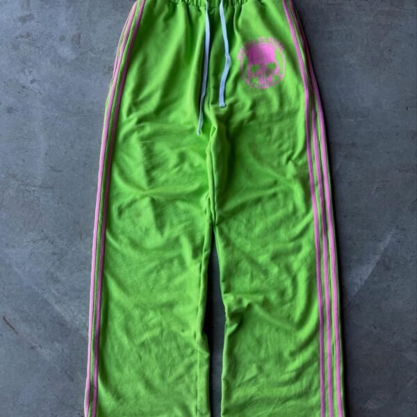 peaceinwar “neon” skull sweats
